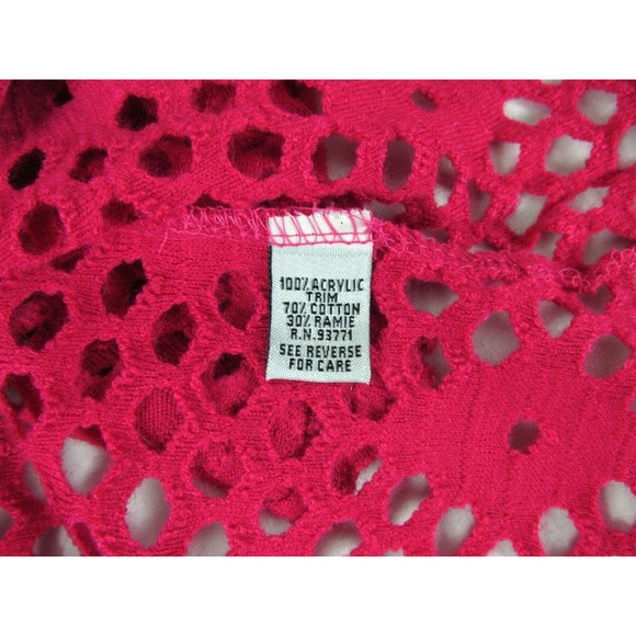 Camille & Co Womens Pink One Button Sweater Size M - Picture 6 of 6